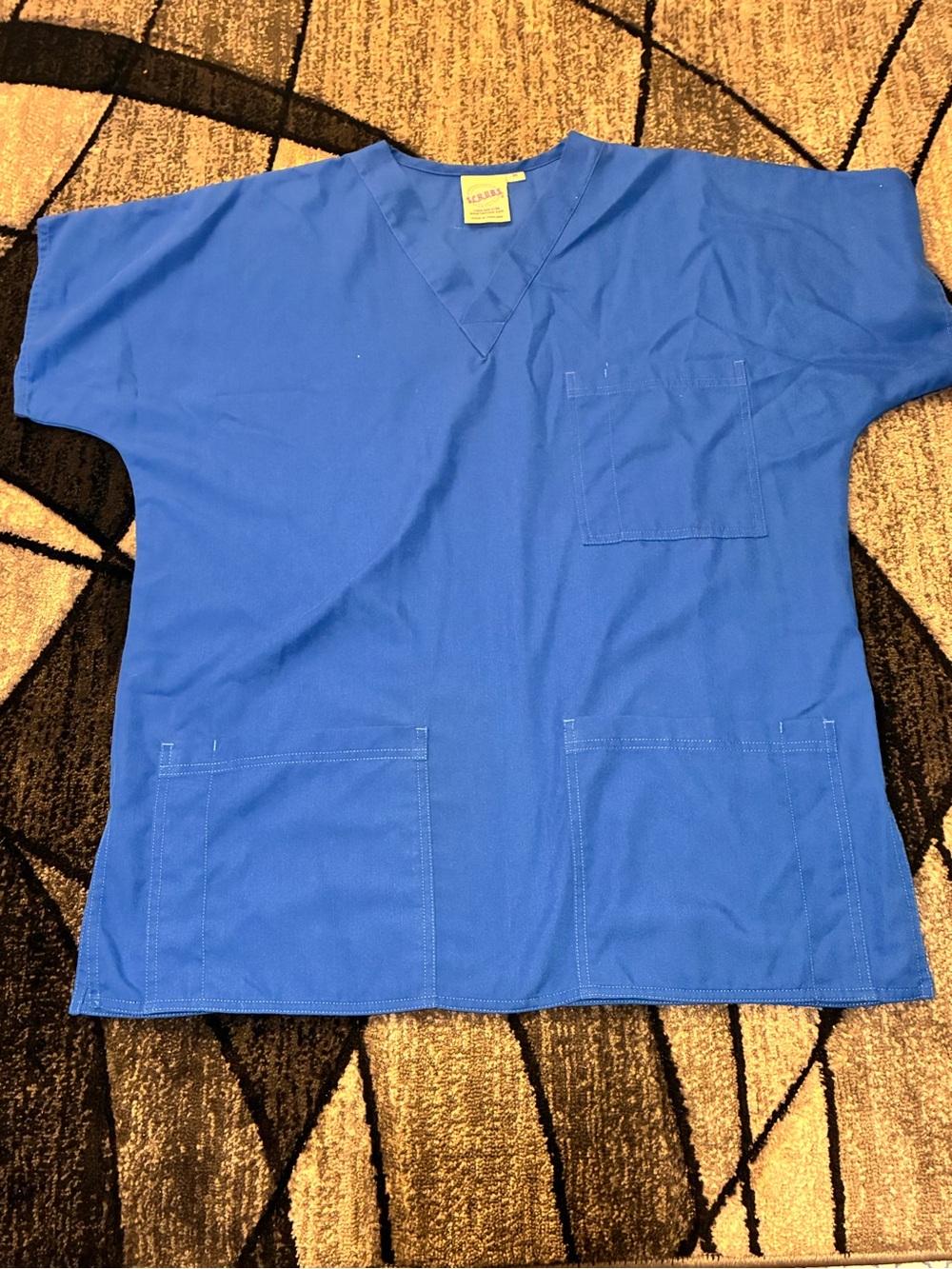 Smart Scrubs Royal Blue V-Neck Medical Scrub Top